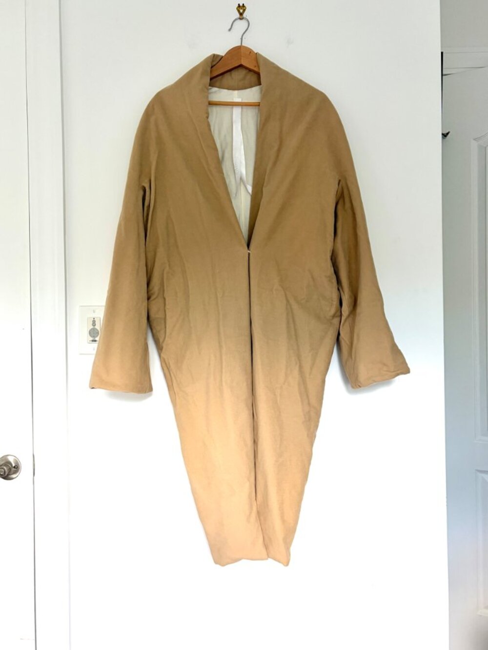 Vintage 90s Angelo Figus Padded Cotton Coat Womens 38 - Picture 6 of 16